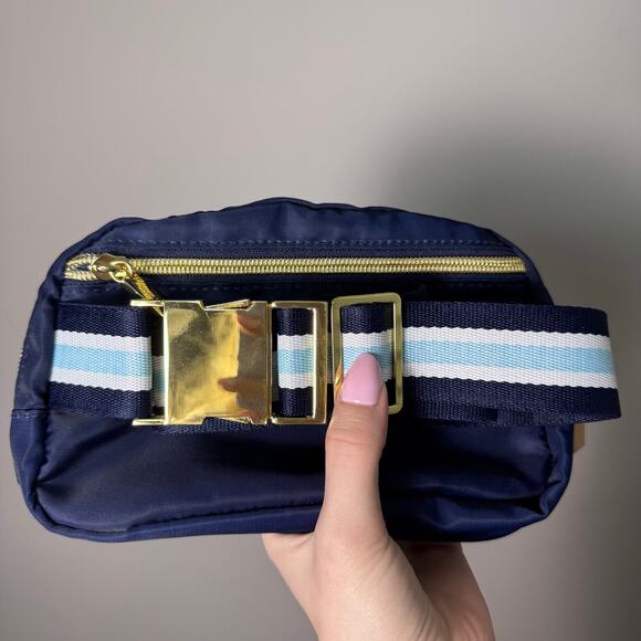 Lily Pulitzer Navy/pink w/ gold Jeanie Belt bag - Picture 7 of 7